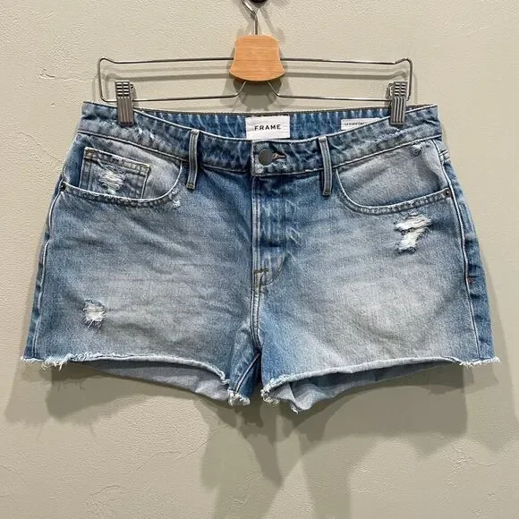 Frame Le Grand Garcon Jean Short in Clash - Size: 28